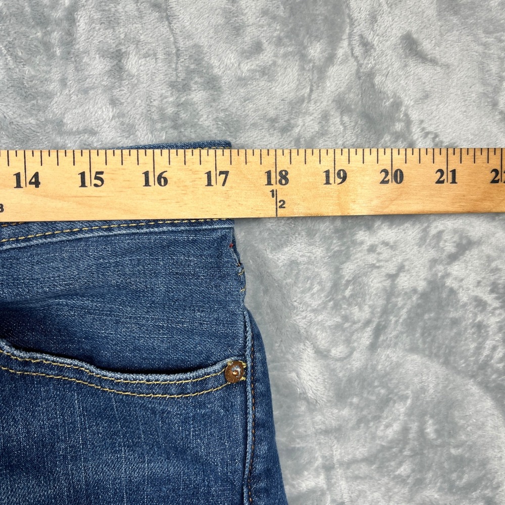 Polo Jeans Co Ralph Lauren Stretch Kelly Jean Distressed Bootcut Women Blue 12R - Picture 10 of 12